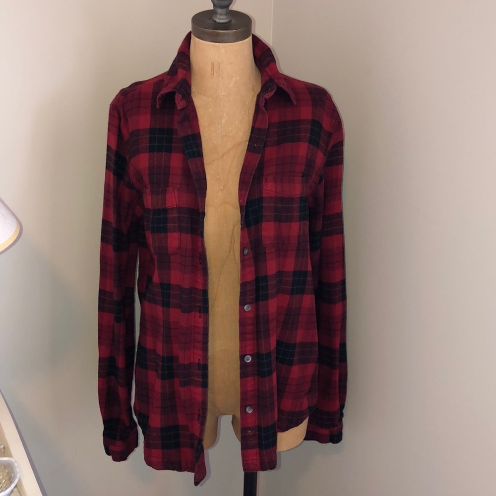Vintage Woolrich red plaid size small flannel